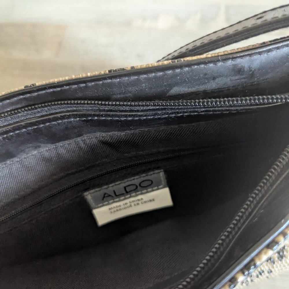 ALDO Python Print Shoulder Handbag | Textured Sna… - image 7